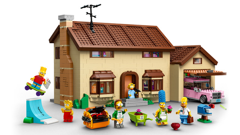 Illustration for article titled La casa Lego de los Simpson es un pequeña obra de arte